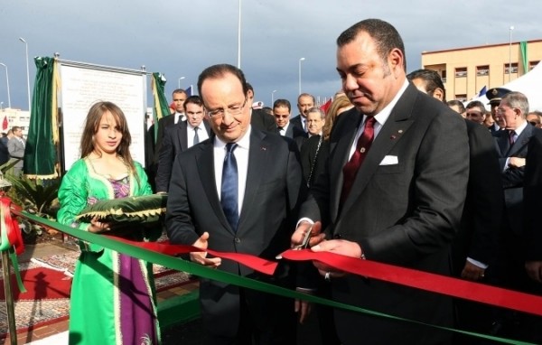 Hollande junto a Mohamed VI en Casablanca. / Elysee