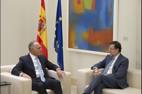 Mariano Rajoy ha recibido esta mañana en La Moncloa al ministro de Asuntos Exteriores y de Cooperación del Reino de Marruecos, Salaheddine Mezouar.