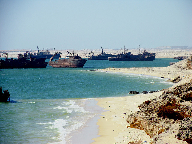 Pesqueros en las costas mauritanas de Nouadhibou. / Flick