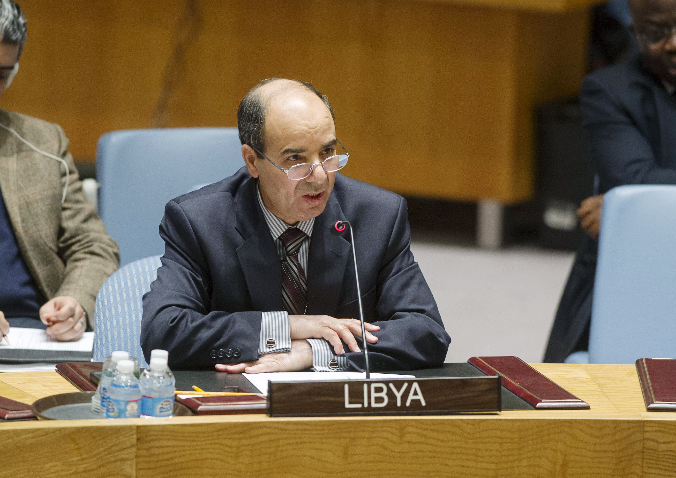 Ibrahim OA Dabbashi, Representante Permanente de Libia ante la ONU. / UN Photo/Amanda Voisard