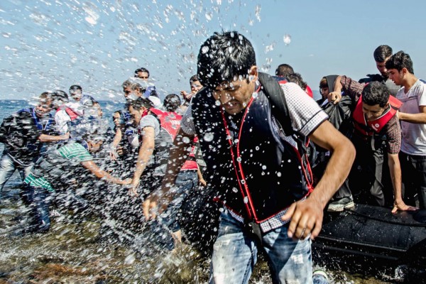 refugiados sirios llegan a las costas de Grecia. / S.R